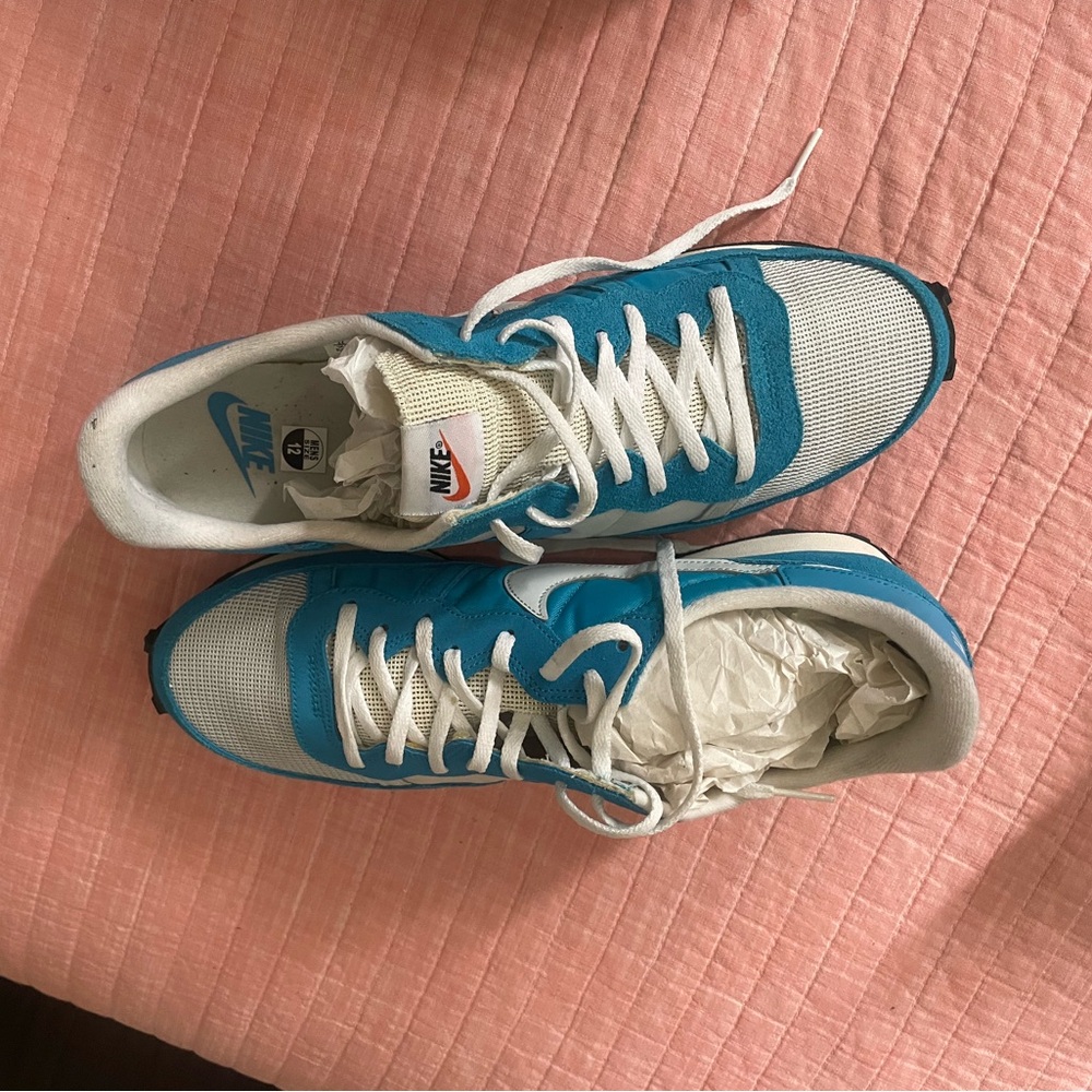 Nike Blue and White Sneakers
